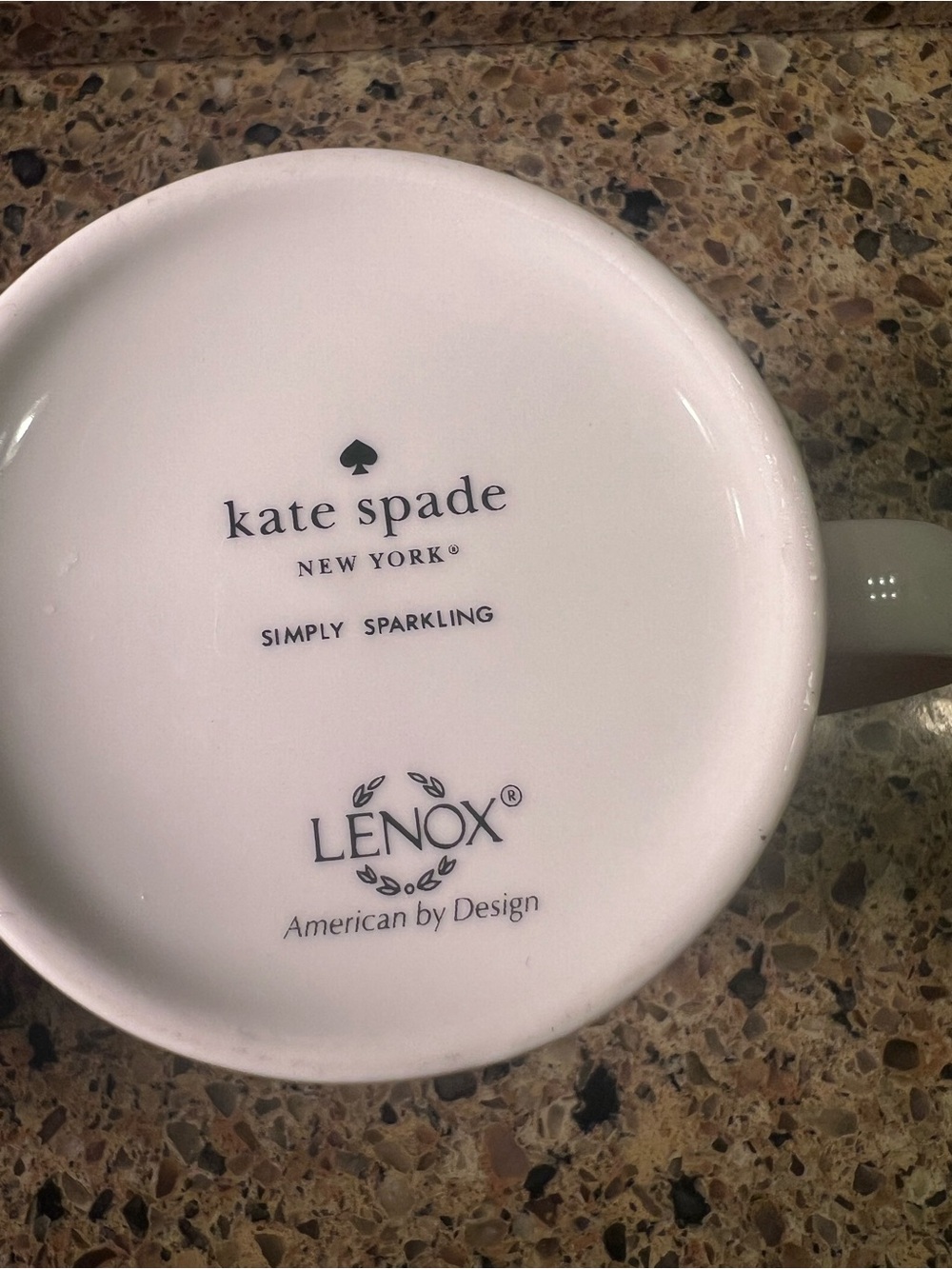 Kate Spade by Lenox green and red striped mug duo with gold accents - Picture 9 of 10